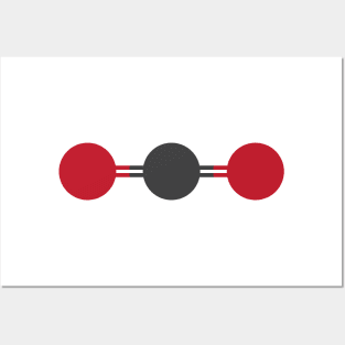 CO2 Molecular Structure Posters and Art